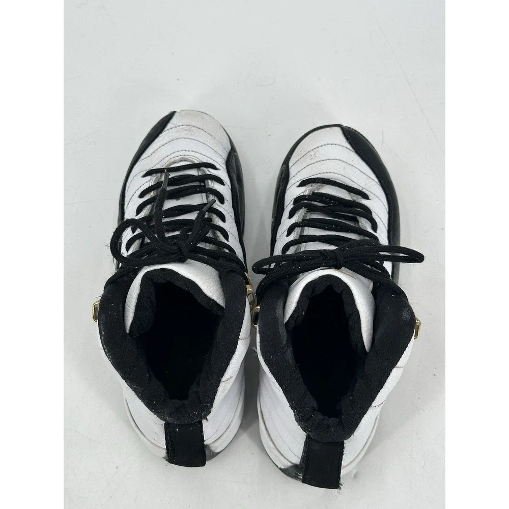Air Jordan 12 Retro‎ 'Royalty Taxi' White/Metallic Gold Black 153265-170 Sz 5Y